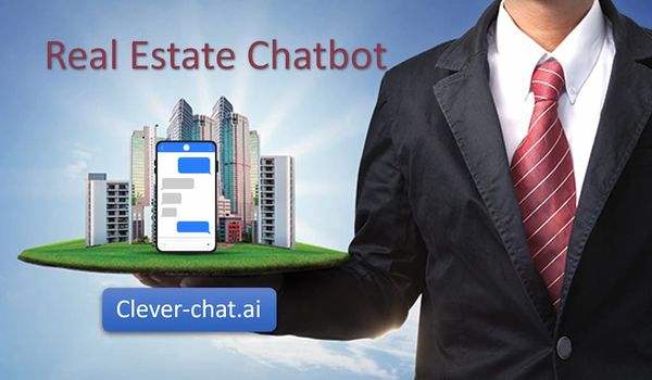 Chatbot for real estate business website AI powered